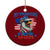 My Pronouns Are USA Ceramic Ornament Bold Patriotic Eagle with American Flag Bandana Mullet TS02 1pc Red Print Your Wear