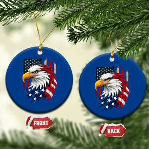 Fierce American Eagle Ceramic Ornament Bold Patriotic 4th of July USA Freedom TS02 1pc Blue Print Your Wear