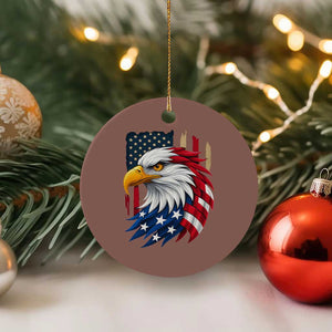 Fierce American Eagle Ceramic Ornament Bold Patriotic 4th of July USA Freedom TS02 1pc Mocha Print Your Wear