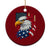 Fierce American Eagle Ceramic Ornament Bold Patriotic 4th of July USA Freedom TS02 1pc Red Print Your Wear