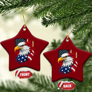 Fierce American Eagle Ceramic Ornament Bold Patriotic 4th of July USA Freedom TS02 Print Your Wear