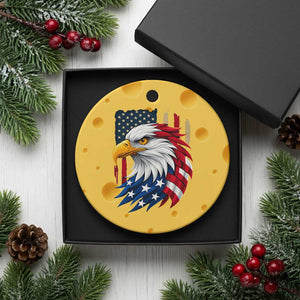 Fierce American Eagle Ceramic Ornament Bold Patriotic 4th of July USA Freedom TS02 1pc Yellow Cheese Print Your Wear