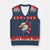 Fierce American Eagle V-Neck Knit Sweater Vest Bold Patriotic 4th of July USA Freedom TS02 Navy Red Print Your Wear