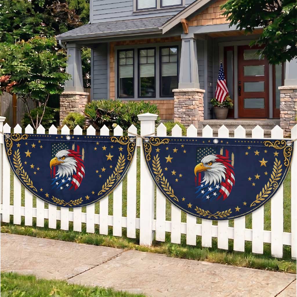 Fierce American Bald Eagle Patriotic Fan Flag Bold 4th of July USA Freedom
