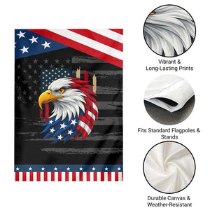 Fierce American Eagle Garden Flag Bold Patriotic 4th of July USA Freedom TS02 Print Your Wear