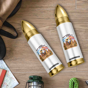 We Pride at Dawn Lesbian Cowgirl Bullet Tumbler Country Western Retro Graphic Pride Month