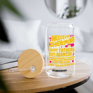 New Achievement Happy Fathers Day Crawler Glass Can Funny Gamer Dad LitRPG Gaming Milestone