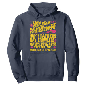 New Achievement Happy Fathers Day Crawler Hoodie Funny Gamer Dad LitRPG Gaming Milestone