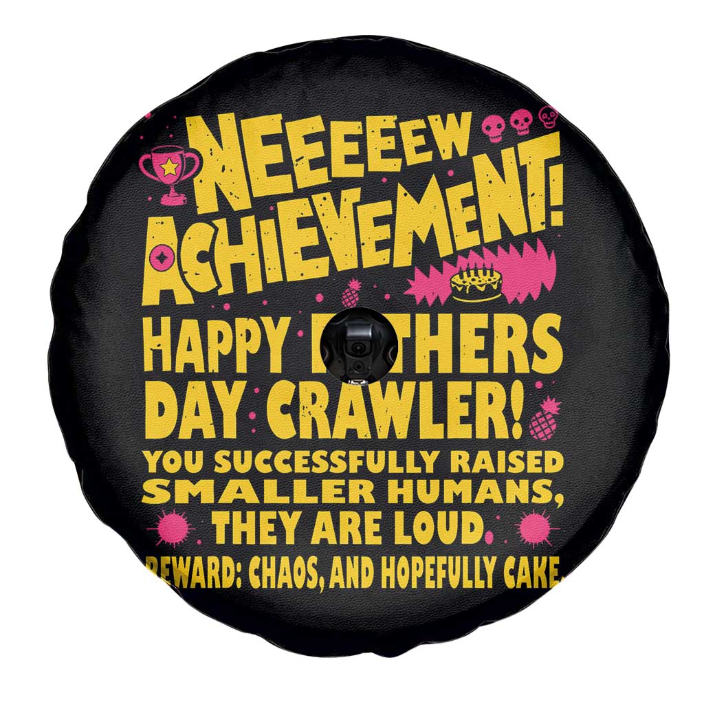 New Achievement Happy Fathers Day Crawler Spare Tire Cover Funny Gamer Dad LitRPG Gaming Milestone