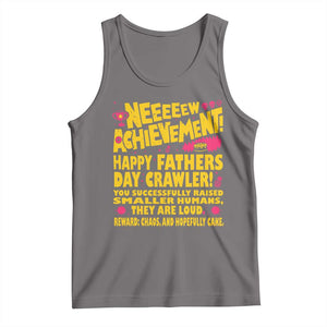 New Achievement Happy Fathers Day Crawler Tank Top Funny Gamer Dad LitRPG Gaming Milestone