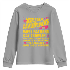 New Achievement Happy Fathers Day Crawler Youth Sweatshirt Funny Gamer Dad LitRPG Gaming Milestone