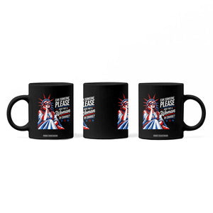 Patriotic Lady Liberty Feminist Graphic Coffee Mug Can Someone Please Just Put A Woman In Charge Funny Feminism