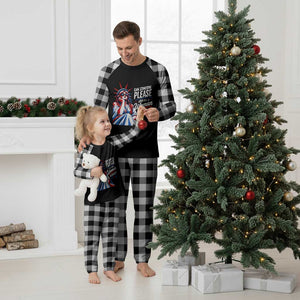 Patriotic Lady Liberty Feminist Graphic Plaid Pajama Set Can Someone Please Just Put A Woman In Charge Funny Feminism