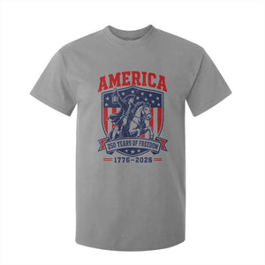 250 Years of Freedom Paul Revere Midnight Ride T Shirt For Kid Patriotic Historical Revolution American Flag Shield