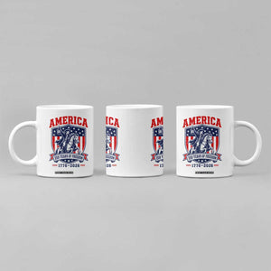 250 Years of Freedom Paul Revere Midnight Ride Coffee Mug Patriotic Historical Revolution American Flag Shield