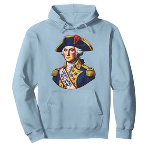 George Washington Patriotic History Graphic Hoodie Liberty Looks Good On Me 4th of July Founding Father Humor