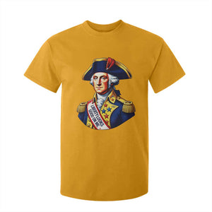George Washington Patriotic History Graphic T Shirt For Kid Liberty Looks Good On Me 4th of July Founding Father Humor