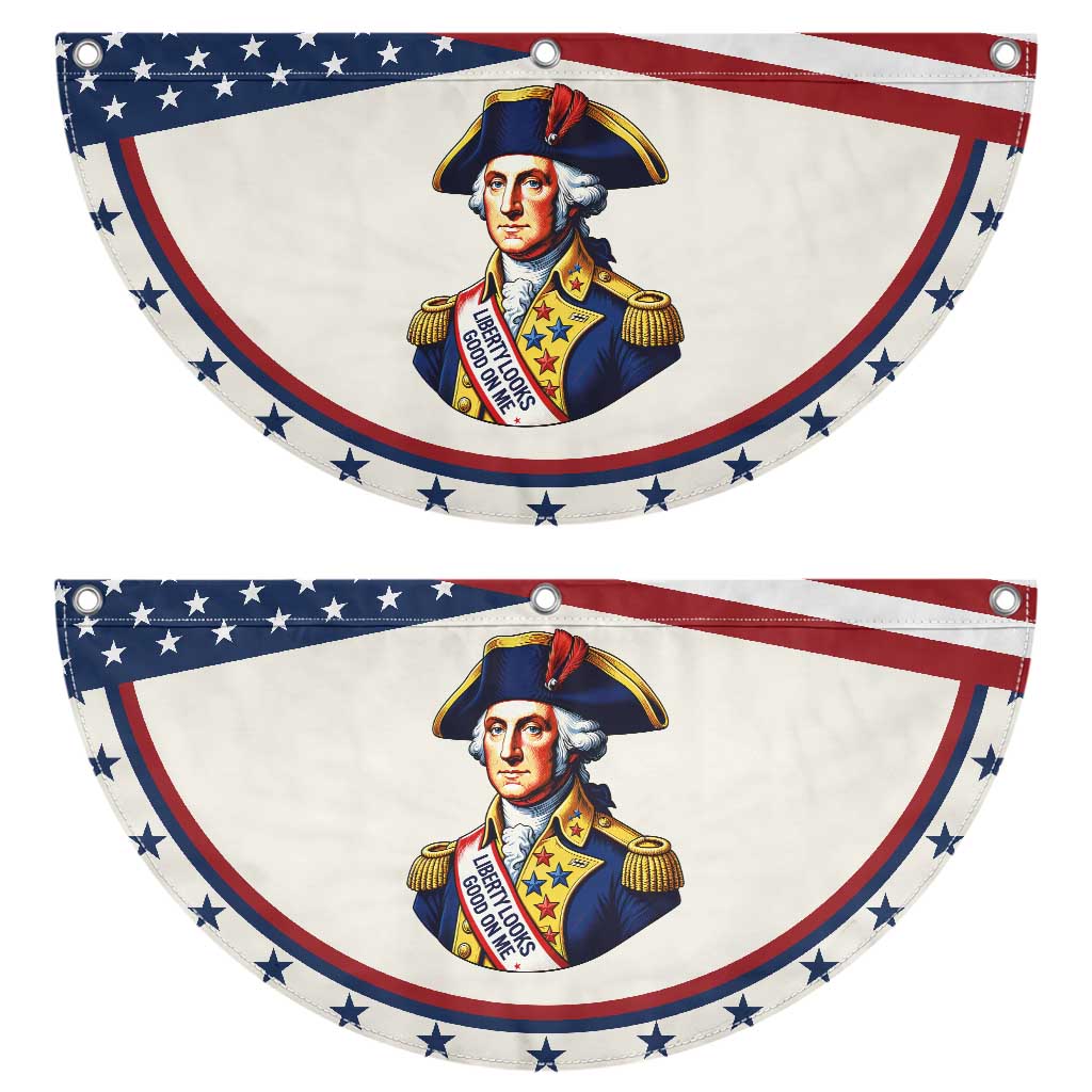 George Washington History Graphic Patriotic Fan Flag Liberty Looks Good On Me 4th of July Founding Father Humor