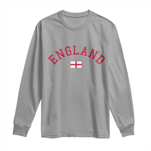 Vintage England Flag Pride Long Sleeve Shirt Patriotic St Georges Cross Heritage