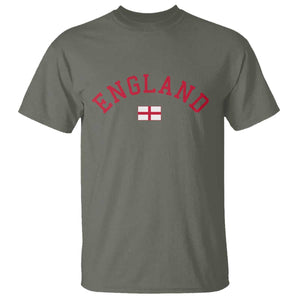 Vintage England Flag Pride T Shirt Patriotic St Georges Cross Heritage
