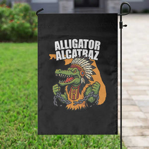Native Alligator Alcatraz Garden Flag Florida Gator Break The Chain TS02 Print Your Wear