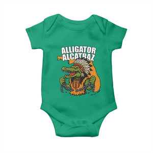 Native Alligator Alcatraz Baby Onesie Florida Gator Break The Chain TS02 Irish Green Print Your Wear