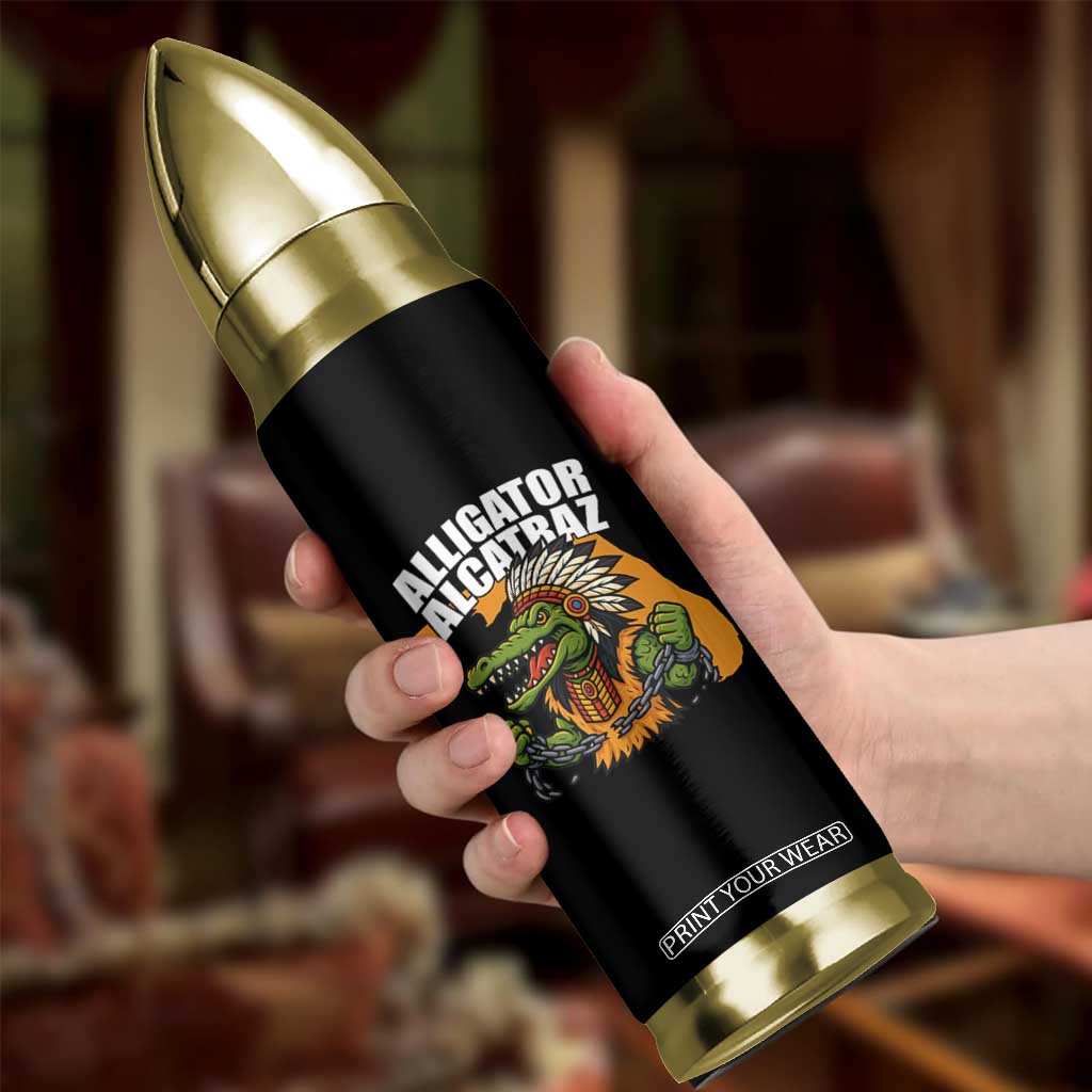 Native Alligator Alcatraz Bullet Tumbler Florida Gator Break The Chain TS02 Print Your Wear