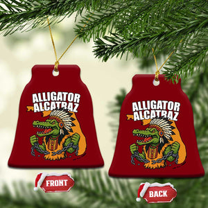 Native Alligator Alcatraz Ceramic Ornament Florida Gator Break The Chain TS02 Print Your Wear