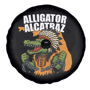 Native Alligator Alcatraz Spare Tire Cover Florida Gator Break The Chain TS02 Print Your Wear