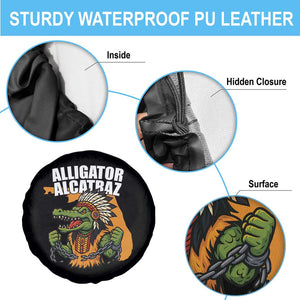 Native Alligator Alcatraz Spare Tire Cover Florida Gator Break The Chain TS02 Print Your Wear