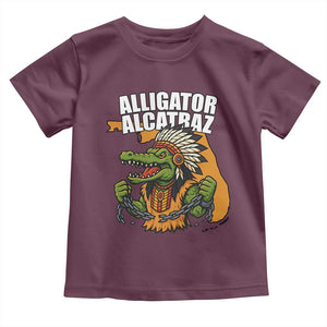 Native Alligator Alcatraz Toddler T Shirt Florida Gator Break The Chain TS02 Maroon Print Your Wear