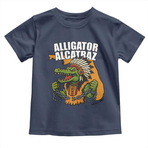 Native Alligator Alcatraz Toddler T Shirt Florida Gator Break The Chain TS02 Navy Print Your Wear
