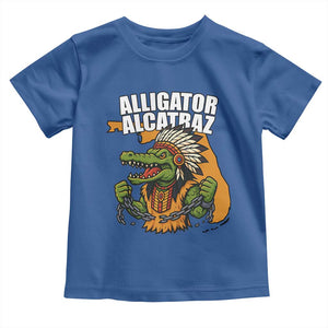 Native Alligator Alcatraz Toddler T Shirt Florida Gator Break The Chain TS02 Royal Blue Print Your Wear
