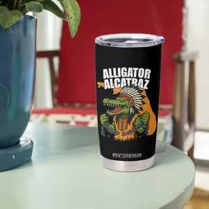 Native Alligator Alcatraz Tumbler Cup Florida Gator Break The Chain TS02 Print Your Wear