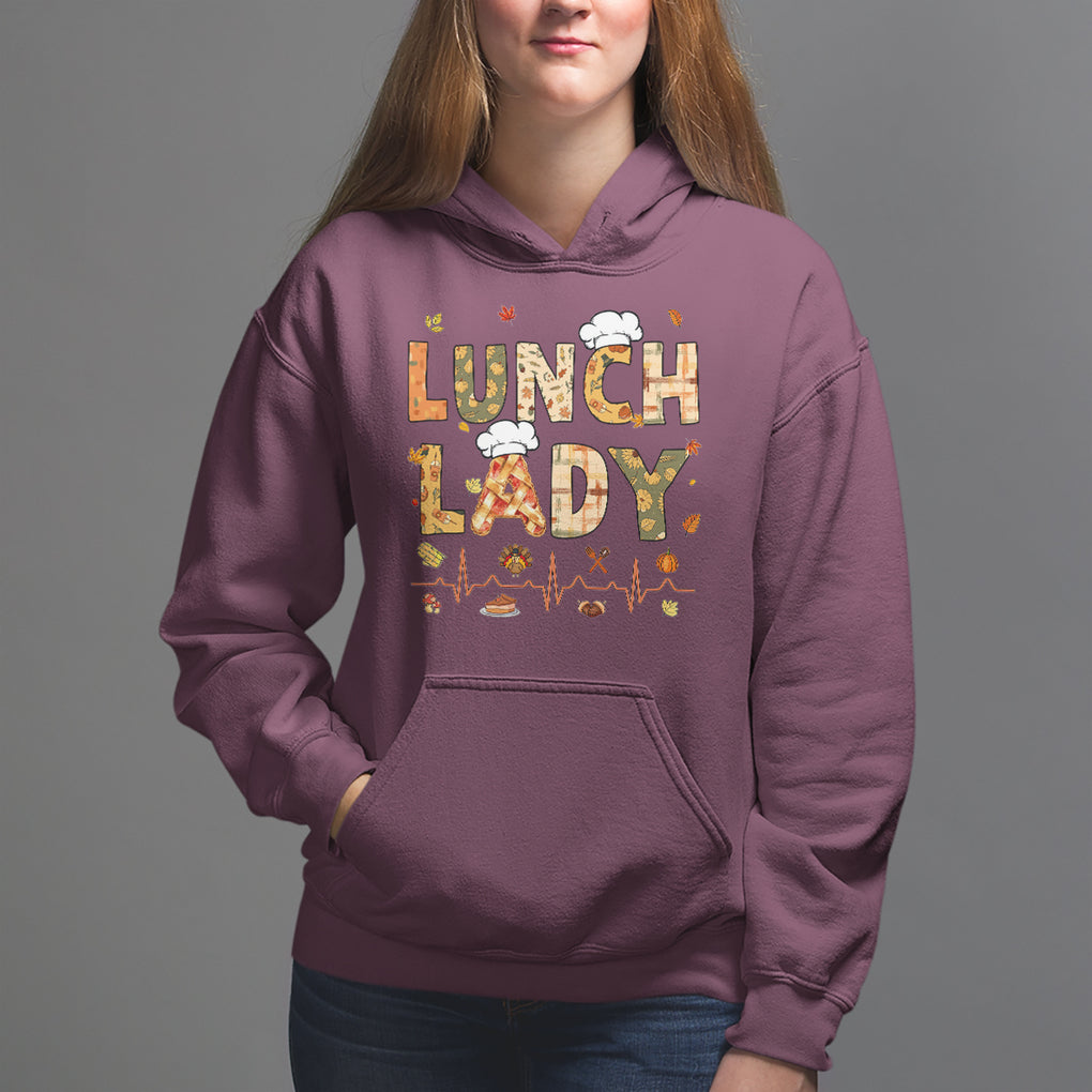 Welcome Back To School Cafeteria Crew Lunch Lady Hoodie TS02 Maroon Printyourwear