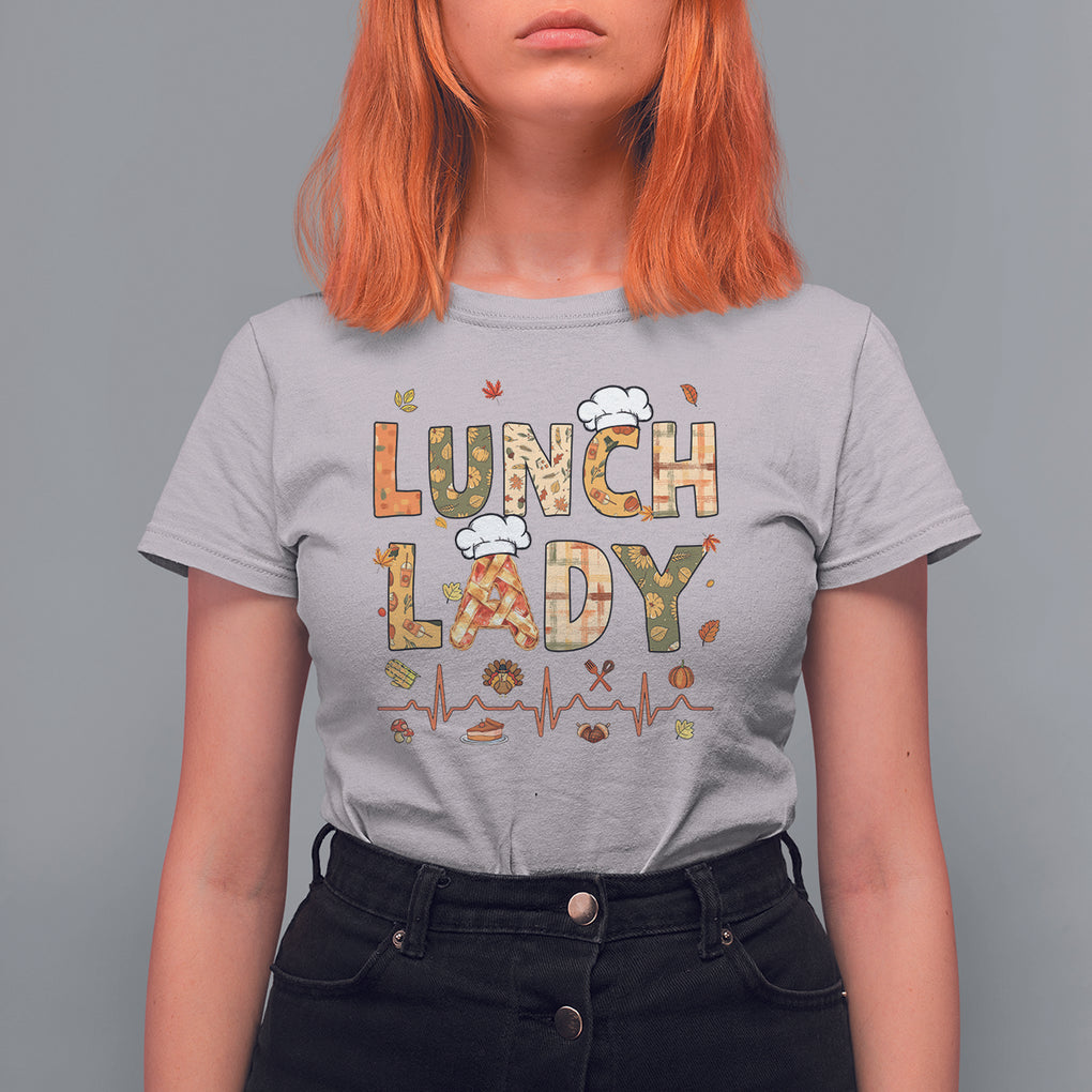 Welcome Back To School Cafeteria Crew Lunch Lady T Shirt For Women TS02 Ice Gray Printyourwear