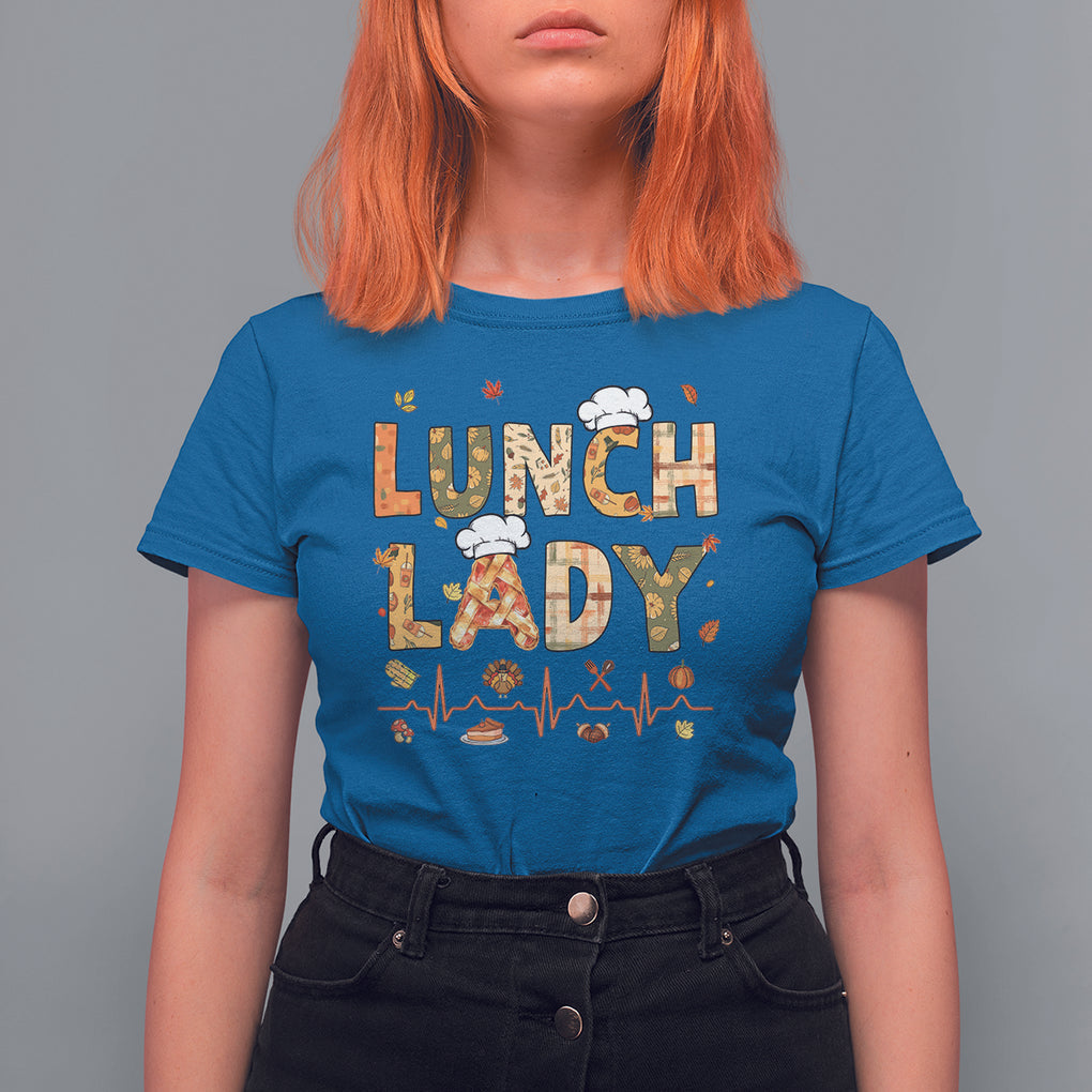 Welcome Back To School Cafeteria Crew Lunch Lady T Shirt For Women TS02 Royal Blue Printyourwear