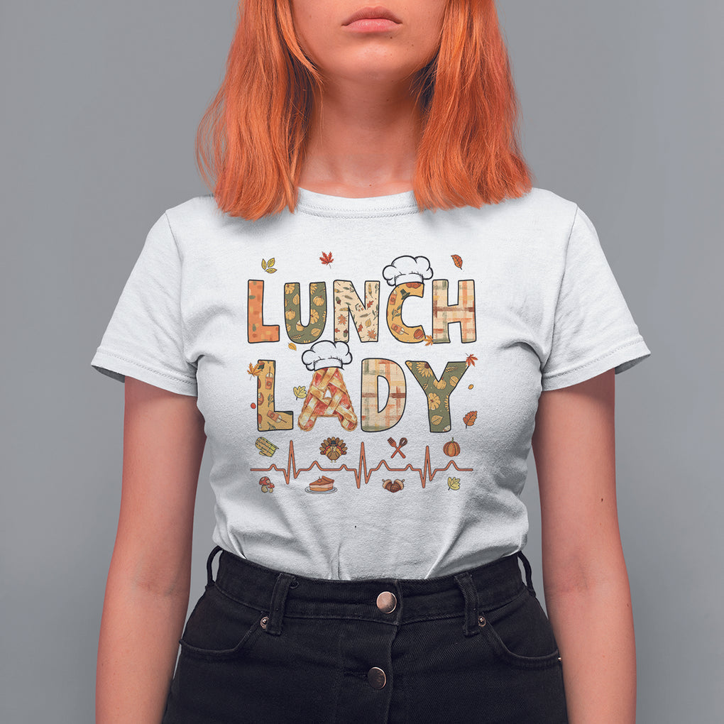Welcome Back To School Cafeteria Crew Lunch Lady T Shirt For Women TS02 White Printyourwear