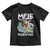 Christmas in Hawaii Toddler T Shirt Mele Kalikimaka Hawaiian Tropical Surfing Santa TS02 Black Print Your Wear