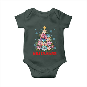 Christmas in Hawaii Baby Onesie Mele Kalikimaka Tropical Hawaiian Plumeria TS02 Print Your Wear