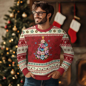 Xmas in Hawaii Ugly Christmas Sweater Mele Kalikimaka Tropical Hawaiian Plumeria TS02 Hibiscus Print Your Wear