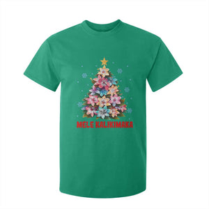 Christmas in Hawaii T Shirt For Kid Mele Kalikimaka Tropical Hawaiian Plumeria TS02 Irish Green Print Your Wear