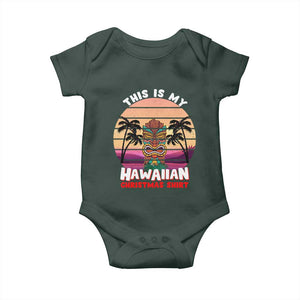 Christmas in Hawaii Baby Onesie This Is My Hawaiian Tiki Retro Tropical Vibe TS02 Print Your Wear