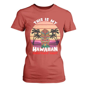 Christmas in Hawaii T Shirt For Women This Is My Hawaiian Tiki Retro Tropical Vibe TS02 Red Print Your Wear