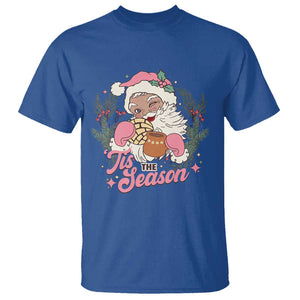 Retro Pink Santa T Shirt Tis The Season Feliz Navidad Latin America Mexican Christmas TS02 Royal Blue Print Your Wear