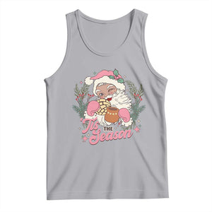 Retro Pink Santa Tank Top Tis The Season Feliz Navidad Latin America Mexican Christmas TS02 Athletic Heather Print Your Wear