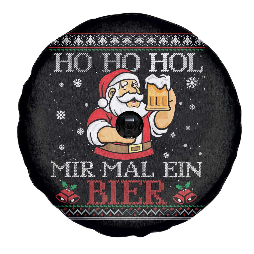 Funny Mexican Santa Drinking Spare Tire Cover Ho Ho Hol Mir Mal Ein Bier Hold Me A Beer Xmas Party TS02 Print Your Wear