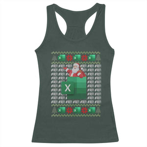 Funny Christmas Accountant Racerback Tank Top Excel REF Error Spreadsheet Santa Gift TS02 Dark Forest Green Print Your Wear