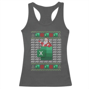 Funny Christmas Accountant Racerback Tank Top Excel REF Error Spreadsheet Santa Gift TS02 Dark Heather Print Your Wear
