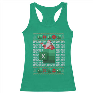 Funny Christmas Accountant Racerback Tank Top Excel REF Error Spreadsheet Santa Gift TS02 Irish Green Print Your Wear